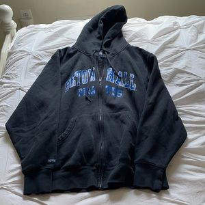 Seton Hall Men’s Medium Black Zip Up Hoodie